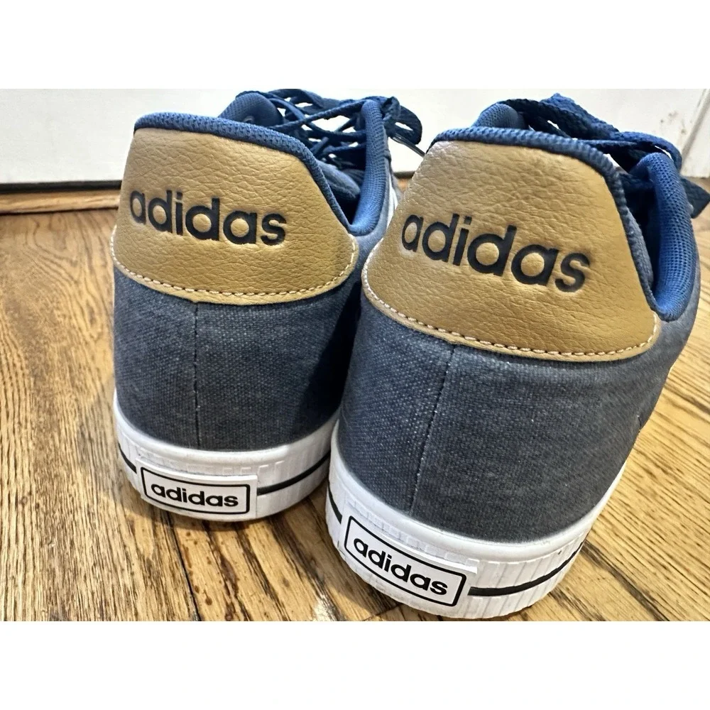 Adidas Daily 3.0 Men's Sneaker Shoe Canvas Athletic Casual GY8115 Blue Size 12 - Picture 4 of 11
